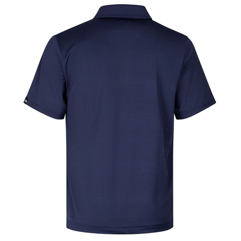 Under Armour Mens Playoff 3.0 Micro-Stripe Polo Shirt / Midnight Navy/White/Midn - Picture 2 of 3